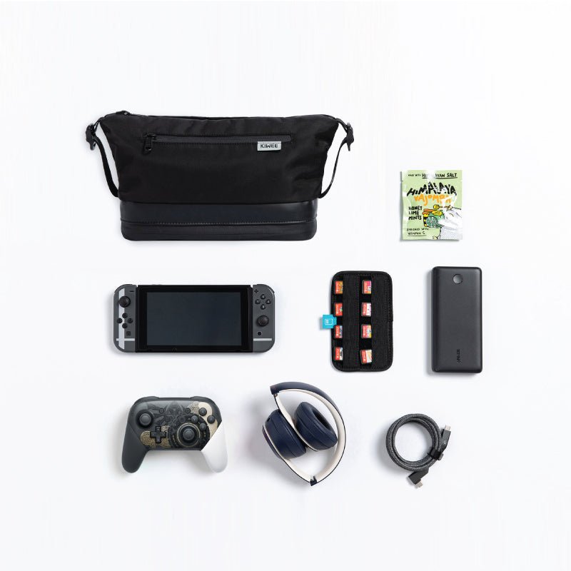 Master Kase Sling Bag to carry the Nintendo Switch - KiweeKiweeSky BlackSling bagMaster Kase Sling Bag to carry the Nintendo Switch bag protective case